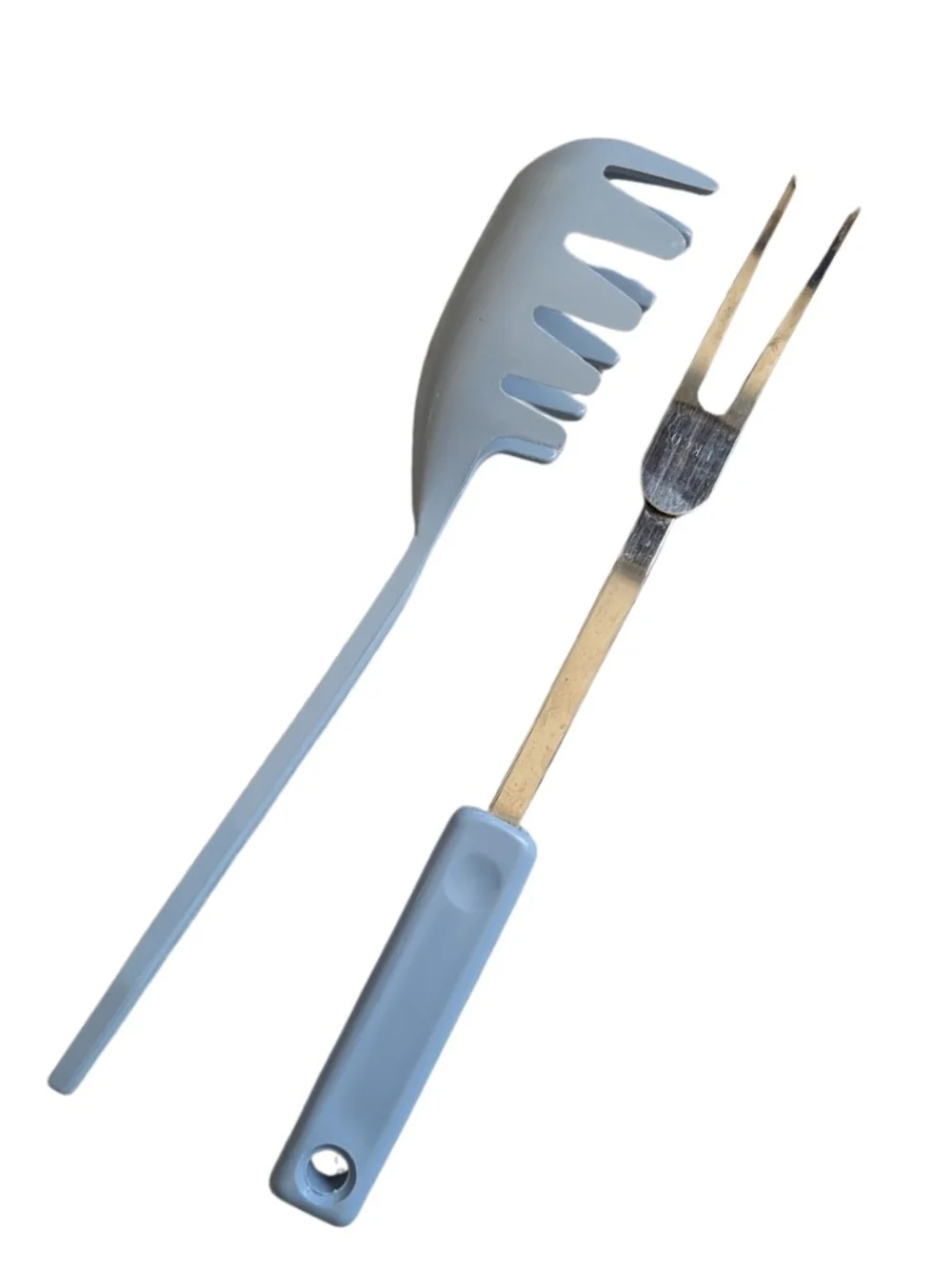 Light Blue Pasta Server and Carving Fork Set